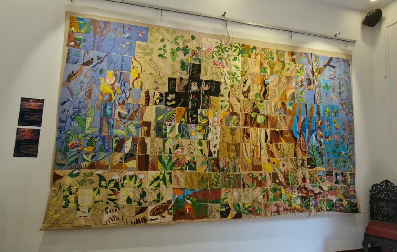 The Banyan Tree tapestry displayed at Carpe Diem exhibition in 2026